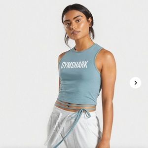 Bnwt gym shark ribbon tank xs